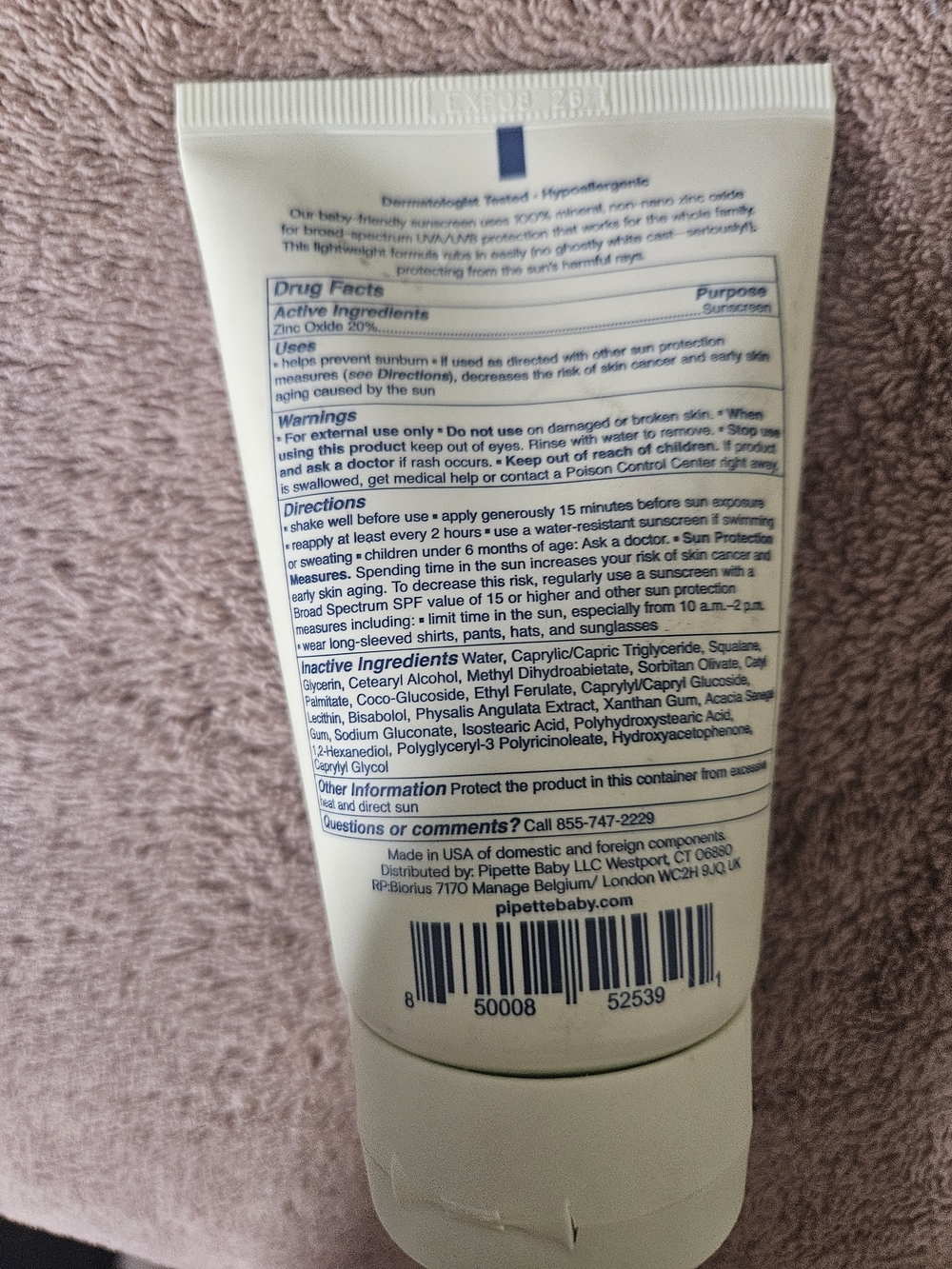 Pipette Mineral Sunscreen SPF 50 - Picture 2 of 2